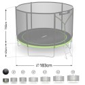 Trampolina ogrodowa 6ft/183cm z siatką zewnętrzną i drabinką Neo-Sport Trampolina ogrodowa 6ft/183cm z siatką zewnętrzną i drabinką Neo-Sport