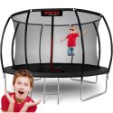 Trampolina ogrodowa profilowana 12ft/374cm z siatką wewnętrzną Neo-Sport Trampolina ogrodowa profilowana 12ft/374cm z siatką wewnętrzną Neo-Sport