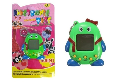 Elektroniczne Zwierzątko Tamagotchi z Kokardką Zielone Elektroniczne Zwierzątko Tamagotchi z Kokardką Zielone