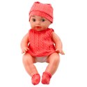 Lalka Bobas Z Butelką Do Karmienia Różowe Ubranko Dźwięki 30cm Lalka Bobas Z Butelką Do Karmienia Różowe Ubranko Dźwięki 30cm