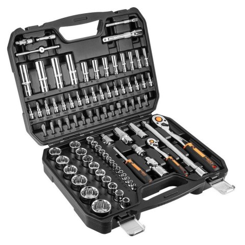 ZESTAW KLUCZY NASADOWYCH 1/4'' 1/2'' 86 CZĘŚCI ZESTAW KLUCZY NASADOWYCH 1/4'' 1/2'' 86 CZĘŚCI