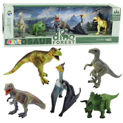 Zestaw Realistycznych Figurek Dinozaurów Las 5el Zestaw Realistycznych Figurek Dinozaurów Las 5el