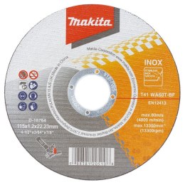 TARCZA TNĄCA INOX 115*1.2MM WA60T MAKITA