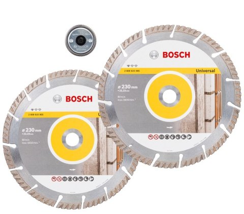 ZESTAW TARCZ DIAMENTOWYCH 2 SZT. + NAKRĘTKA SDS BOSCH ZESTAW TARCZ DIAMENTOWYCH 2 SZT. + NAKRĘTKA SDS BOSCH