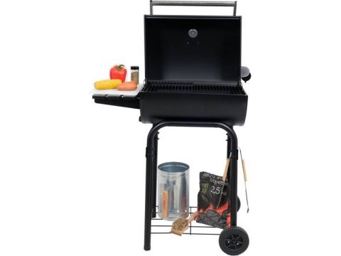 GRILL WĘGLOWY Z POKRYWĄ, RUSZT 47*34CM LUND GRILL WĘGLOWY Z POKRYWĄ, RUSZT 47*34CM LUND