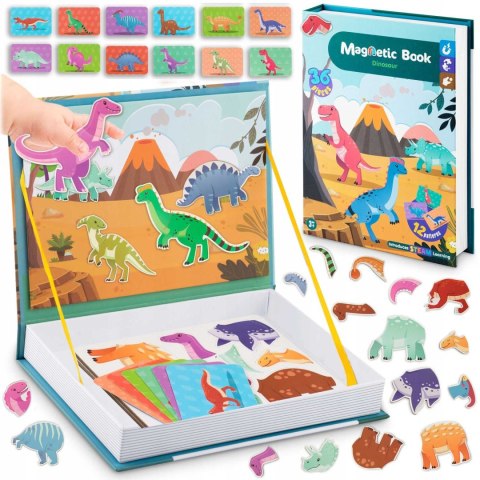 Książka magnetyczna Puzzle Dinozaury RK-770 Ricokids Książka magnetyczna Puzzle Dinozaury RK-770 Ricokids