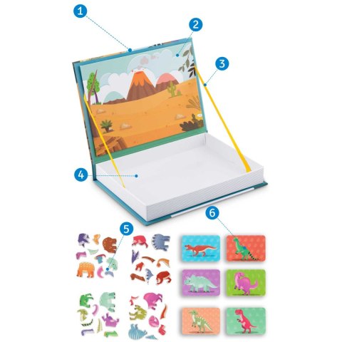 Książka magnetyczna Puzzle Dinozaury RK-770 Ricokids Książka magnetyczna Puzzle Dinozaury RK-770 Ricokids