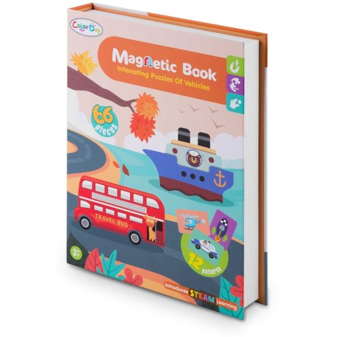 Książka magnetyczna puzzle Pojazdy RK-770 Ricokids Książka magnetyczna puzzle Pojazdy RK-770 Ricokids