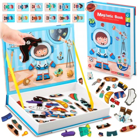 Książka magnetyczna puzzle Przebieranki RK-770 Ricokids Książka magnetyczna puzzle Przebieranki RK-770 Ricokids
