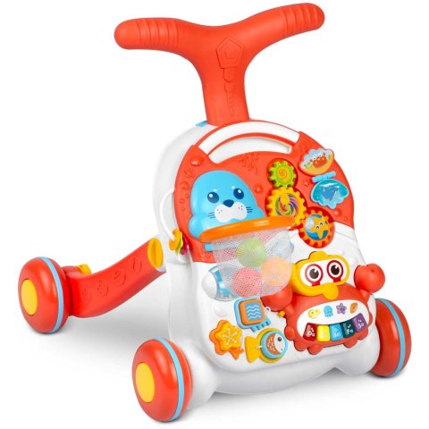Pchacz stolik edukacyjny 2w1 RK-810 biało-czerwony Ricokids Pchacz stolik edukacyjny 2w1 RK-810 biało-czerwony Ricokids