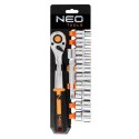 ZESTAW KLUCZY NASADOWYCH 1/2'', 12SZT, 6-KĄTNE NEO ZESTAW KLUCZY NASADOWYCH 1/2'', 12SZT, 6-KĄTNE NEO