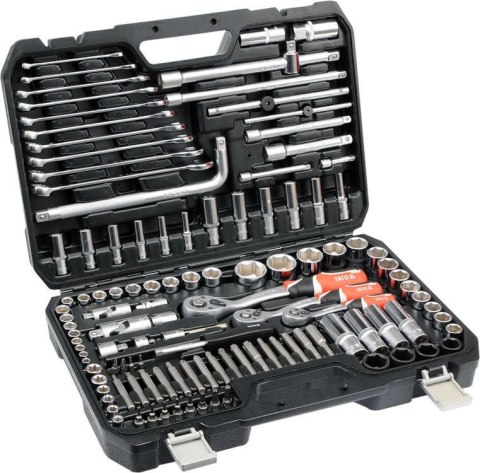 ZESTAW NARZĘDZIOWY XL 1/2''128 SZTUK YATO ZESTAW NARZĘDZIOWY XL 1/2''128 SZTUK YATO