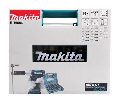 ZESTAW NASADEK UDAROWYCH 1/2'' 10-32MM 10EL. MAKITA ZESTAW NASADEK UDAROWYCH 1/2'' 10-32MM 10EL. MAKITA