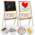 Duża magnetyczna kredowa tablica obrotowa z zegarem Ricokids - wielokolorowa Ricokids
