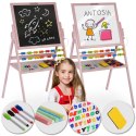 Magnetyczna kredowa tablica obrotowa Ricokids - różowa Magnetyczna kredowa tablica obrotowa Ricokids - różowa