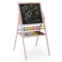 Magnetyczna kredowa tablica obrotowa Ricokids - różowa Magnetyczna kredowa tablica obrotowa Ricokids - różowa