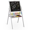 Magnetyczna kredowa tablica obrotowa Ricokids - szara Ricokids Magnetyczna kredowa tablica obrotowa Ricokids - szara Ricokids