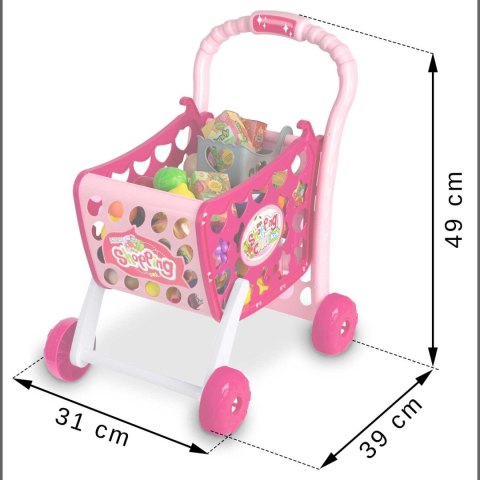 Wózek na zakupy Ricokids 773401 różowy Ricokids Wózek na zakupy Ricokids 773401 różowy Ricokids