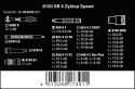 ZESTAW KLUCZY NASADOWYCH 3/8'' ZYLKOP, 29 CZ. WERA ZESTAW KLUCZY NASADOWYCH 3/8'' ZYLKOP, 29 CZ. WERA