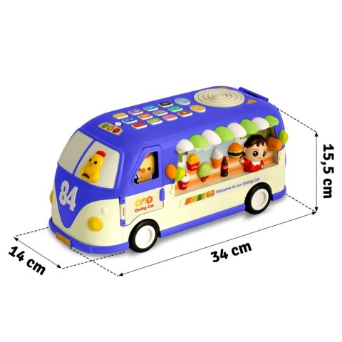 Zabawka edukacyjna Autobus RK-741 Ricokids niebieski Ricokids Zabawka edukacyjna Autobus RK-741 Ricokids niebieski Ricokids
