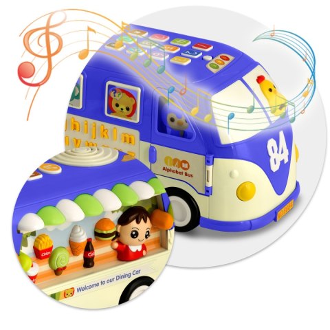 Zabawka edukacyjna Autobus RK-741 Ricokids niebieski Ricokids Zabawka edukacyjna Autobus RK-741 Ricokids niebieski Ricokids