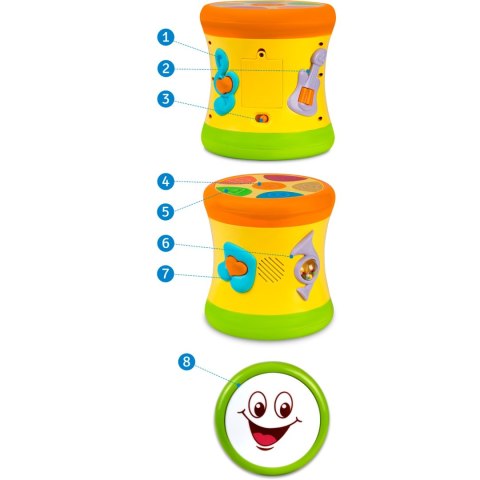 Zabawka edukacyjna bębenek RK-742 Ricokids Ricokids Zabawka edukacyjna bębenek RK-742 Ricokids Ricokids