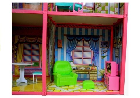 Domek dla Lalek Ogromna Willa z Meblami LEAN Toys Domek dla Lalek Ogromna Willa z Meblami LEAN Toys