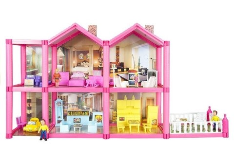 Duży domek dla lalek z akcesoriami + Meble 69cm LEAN Toys Duży domek dla lalek z akcesoriami + Meble 69cm LEAN Toys