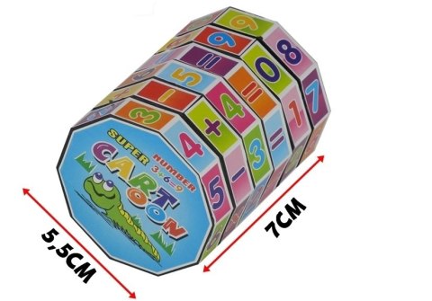 Kostka Edukacyjna Walec Matematyczny Układanka LEAN TOYS Kostka Edukacyjna Walec Matematyczny Układanka LEAN TOYS