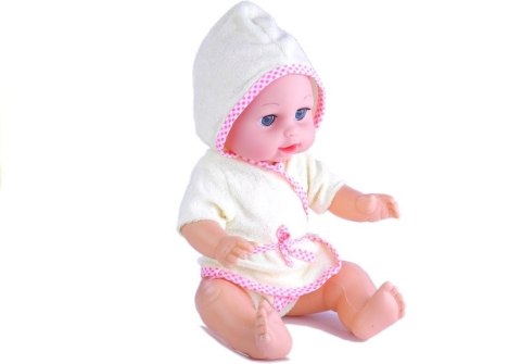 Lalka Bobas W Szlafroku Butelka Nocnik Pampers Gra LEAN Toys Lalka Bobas W Szlafroku Butelka Nocnik Pampers Gra LEAN Toys