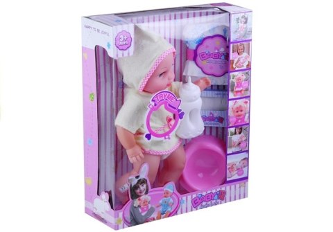 Lalka Bobas W Szlafroku Butelka Nocnik Pampers Gra LEAN Toys Lalka Bobas W Szlafroku Butelka Nocnik Pampers Gra LEAN Toys