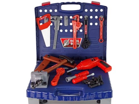 Zestaw Narzędzi w Walizce Wiertarka Stolik Warsztat Akcesoria LEAN Toys Zestaw Narzędzi w Walizce Wiertarka Stolik Warsztat Akcesoria LEAN Toys