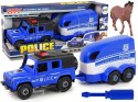 Auto Terenowe Transporter Policja Do Rozkręcania DIY Koń LEAN Toys Auto Terenowe Transporter Policja Do Rozkręcania DIY Koń LEAN Toys