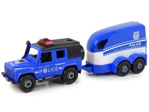 Auto Terenowe Transporter Policja Do Rozkręcania DIY Koń LEAN Toys Auto Terenowe Transporter Policja Do Rozkręcania DIY Koń LEAN Toys