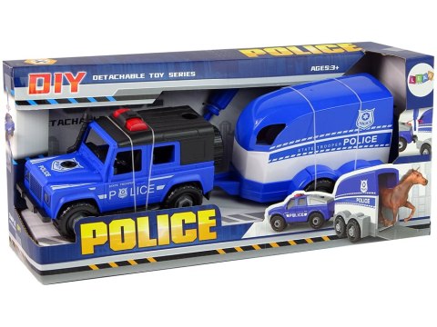 Auto Terenowe Transporter Policja Do Rozkręcania DIY Koń LEAN Toys Auto Terenowe Transporter Policja Do Rozkręcania DIY Koń LEAN Toys