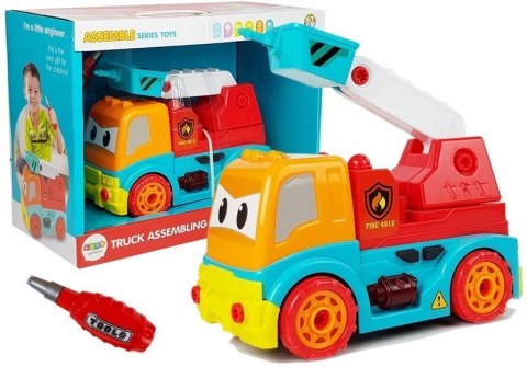 Auto Wóz strażacki Straż Pożarna do Rozkręcania LEAN Toys Auto Wóz strażacki Straż Pożarna do Rozkręcania LEAN Toys