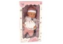 Lalka Bobas 46 cm Różowa Smoczek Kocyk Piórka LEAN Toys