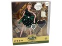 Lalka Dla Dzieci Emily Drewniane Serce Biały Kotek LEAN Toys Lalka Dla Dzieci Emily Drewniane Serce Biały Kotek LEAN Toys