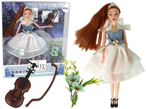 Lalka Dla Dzieci Emily Skrzypce Kwiaty LEAN Toys Lalka Dla Dzieci Emily Skrzypce Kwiaty LEAN Toys
