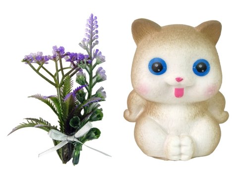 Lalka Dla Dzieci Emily Warkocze Kot Kwiaty LEAN Toys Lalka Dla Dzieci Emily Warkocze Kot Kwiaty LEAN Toys