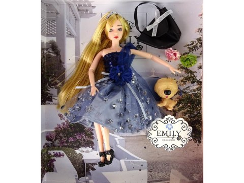 Lalka Dla Dzieci Emily Z Pieskiem Torebką Kwiatami LEAN Toys Lalka Dla Dzieci Emily Z Pieskiem Torebką Kwiatami LEAN Toys