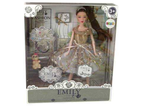 Lalka Dla Dzieci Emily z Pieskiem Długie Włosy LEAN Toys Lalka Dla Dzieci Emily z Pieskiem Długie Włosy LEAN Toys