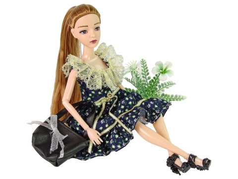 Lalka Emily Pokaz Mody Kwiat Torebka LEAN Toys Lalka Emily Pokaz Mody Kwiat Torebka LEAN Toys