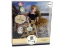 Lalka Emily z Kotkiem Różami Długie Włosy LEAN Toys Lalka Emily z Kotkiem Różami Długie Włosy LEAN Toys