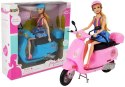 Lalka ze Skuterem Kask Akcesoria LEAN Toys Lalka ze Skuterem Kask Akcesoria LEAN Toys
