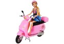 Lalka ze Skuterem Kask Akcesoria LEAN Toys Lalka ze Skuterem Kask Akcesoria LEAN Toys