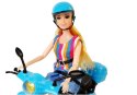 Lalka ze Skuterem Kask Akcesoria LEAN Toys Lalka ze Skuterem Kask Akcesoria LEAN Toys
