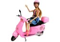 Lalka ze Skuterem Kask Akcesoria LEAN Toys Lalka ze Skuterem Kask Akcesoria LEAN Toys