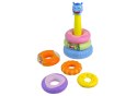 Piramidka Edukacyjna Kolorowe Obręcze LEAN Toys Piramidka Edukacyjna Kolorowe Obręcze LEAN Toys