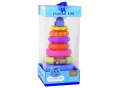Piramidka Edukacyjna Kolorowe Obręcze LEAN Toys Piramidka Edukacyjna Kolorowe Obręcze LEAN Toys